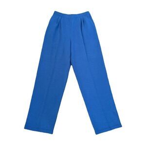 New St. John Collection Women's Blue Knit Trousers Size 8